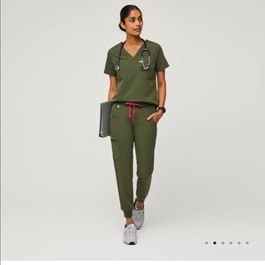 Figs Dark Olive - Size XS Regular - Zamora Jogger